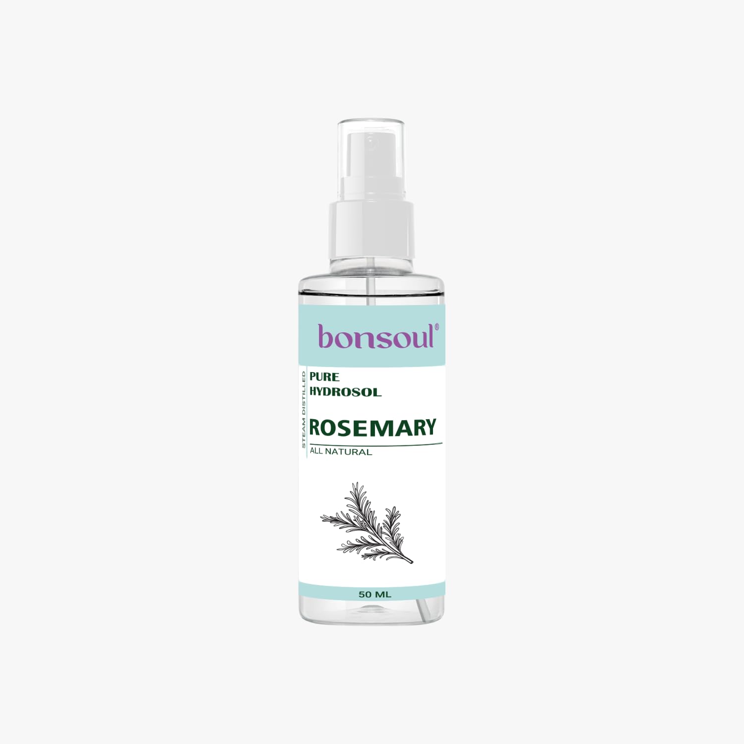 BONSOUL 100% Pure & Natural Rosemary Hydrosol, Steam Distilled from Fresh Rosemary Leaves, Preservative Free (50ML)-image-31