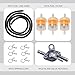 getfay 1 PC Car Fuel Switch Filter Hose Clamp Kit, Flexible Fuel Pipe + Fuel Filter + Switch Plug Valve + Clip, Modification Repair Replacement Parts, for Most Motorcycles, Dirt Bikes, ATVs (Black)