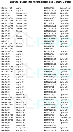 DL-pro Zestaw 1 x filtr silnika 4x worek do odkurzacza typ G All pasuje do Siemens Z4.0 Z7.0 Q8.0 00577117 577117 pasuje do odkurzacza Bosch VZ41FGALL MoveOn GL-30 GL-40 Perfectionist Allergy