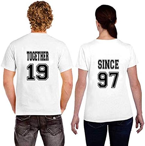 Ritzees Unisex Polyester Printed Combo T-Shirt, White