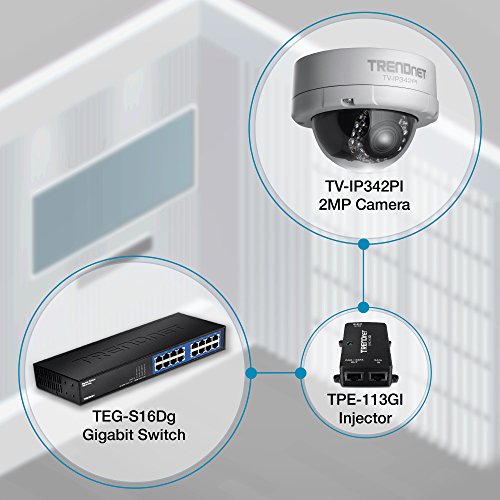 Trendnet Indoor/Outdoor Dome Style,Vari-Focal Poe Ip Camera, 2 Megapixel 1080P Full Hd Resolution, 3X Optical Zoom, Ip66 Weather Rated Housing, 50 Ft. Night Vision, Micro Sd Card Slot, Digital Wdr, Secu, Free Trendnet App For Android, And Ios, Onvif, Ipv6 Compliant, Tv-Ip342Pi #TOP5
