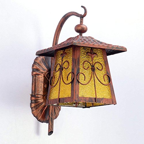Lámpara de pared retro pasillo aplique hierro vintage para balcón 4