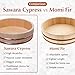 TIKUSAN Wooden Hangiri Sushi Rice Mixing Tub Copper Band Made in Japan Made of Sawara Cypress Sushi Rice Bowl Sushi Oke (13