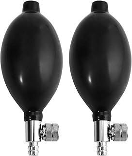 Blood Pressure Latex Bulb Replacement: 2pcs Air Release Blood Bulb Sphygmomanometer Adjustable Pump Bulb Rubber Blood Tester Manual Inflation Bulbs