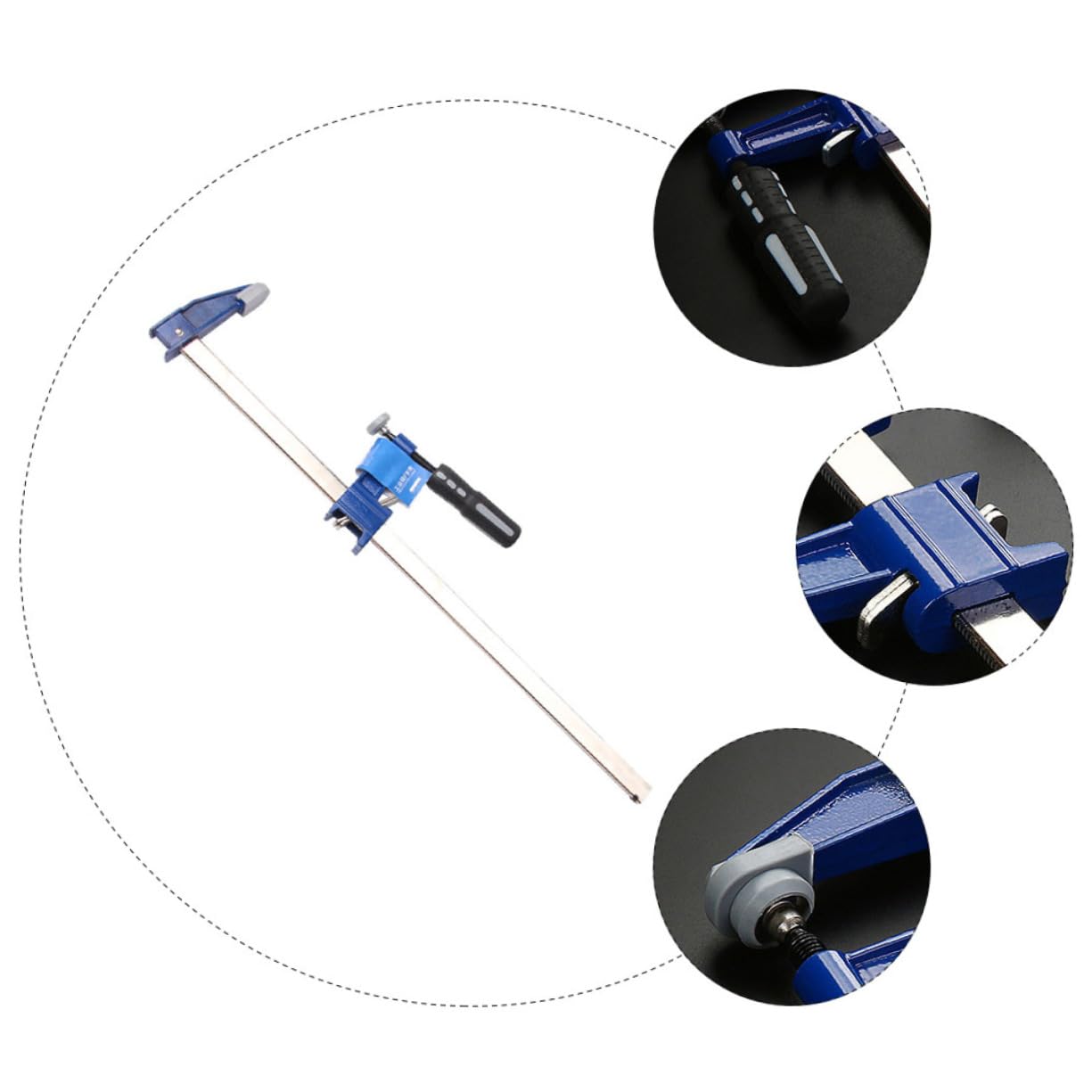 DOITOOL Abrazadera de Carpintero Clip F Rápido, Herramienta de Sujeción Estable de Plástico y Acero para Uso Profesional en Carpintería