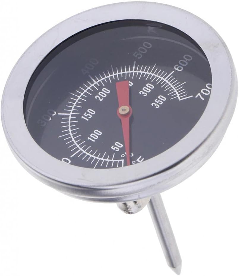 CALANDIS Stainless Steel BBQ Smoker Grill Thermometer Temperature Gauge 100-700 F