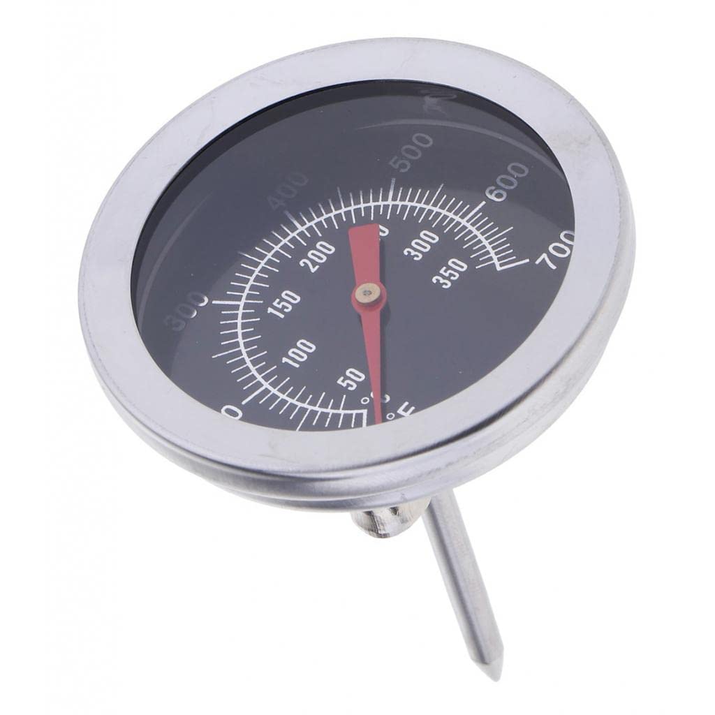 CALANDIS Stainless Steel BBQ Smoker Grill Thermometer Temperature Gauge 100-700 F
