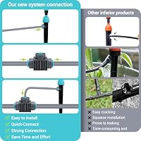 Bewässerungssystem, Automatisches Bewässerungsset, 20 M +10 M Bewässerungsrohre Gartenbewässerung Tröpfchenbewässerung Outdoor, Micro Drip Bewässerung für Topfpflanzen, Hochbeet Terrasse, Gewächshaus – Ansicht 5