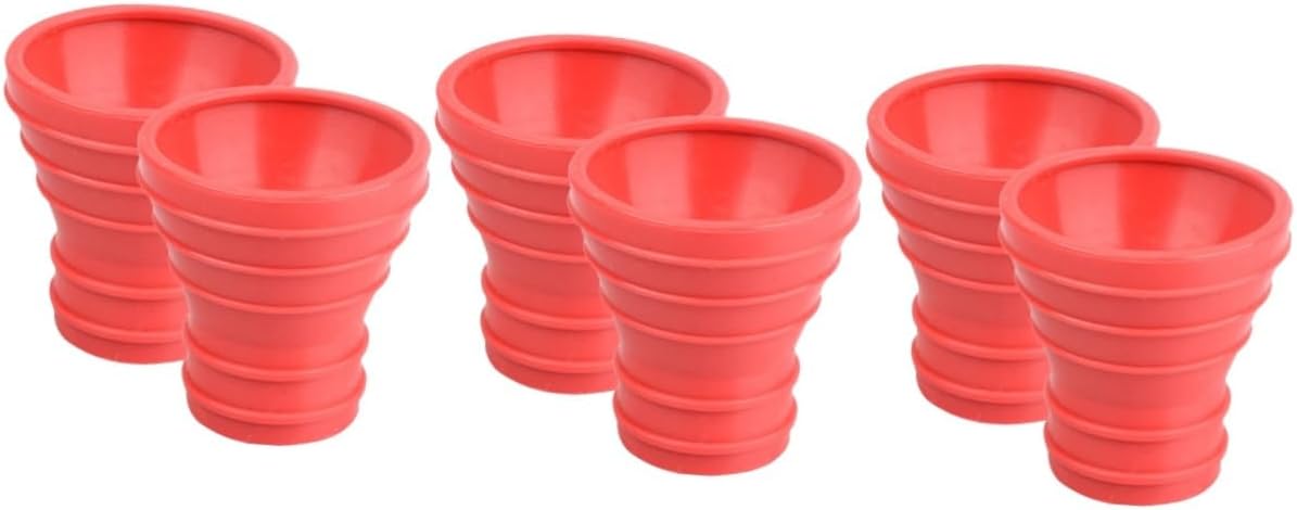 INOOMP 6pcs Professional Golf Ball Sucker Tool Portable Replacement Grip Retriever Suction Cup for Golf Accessories