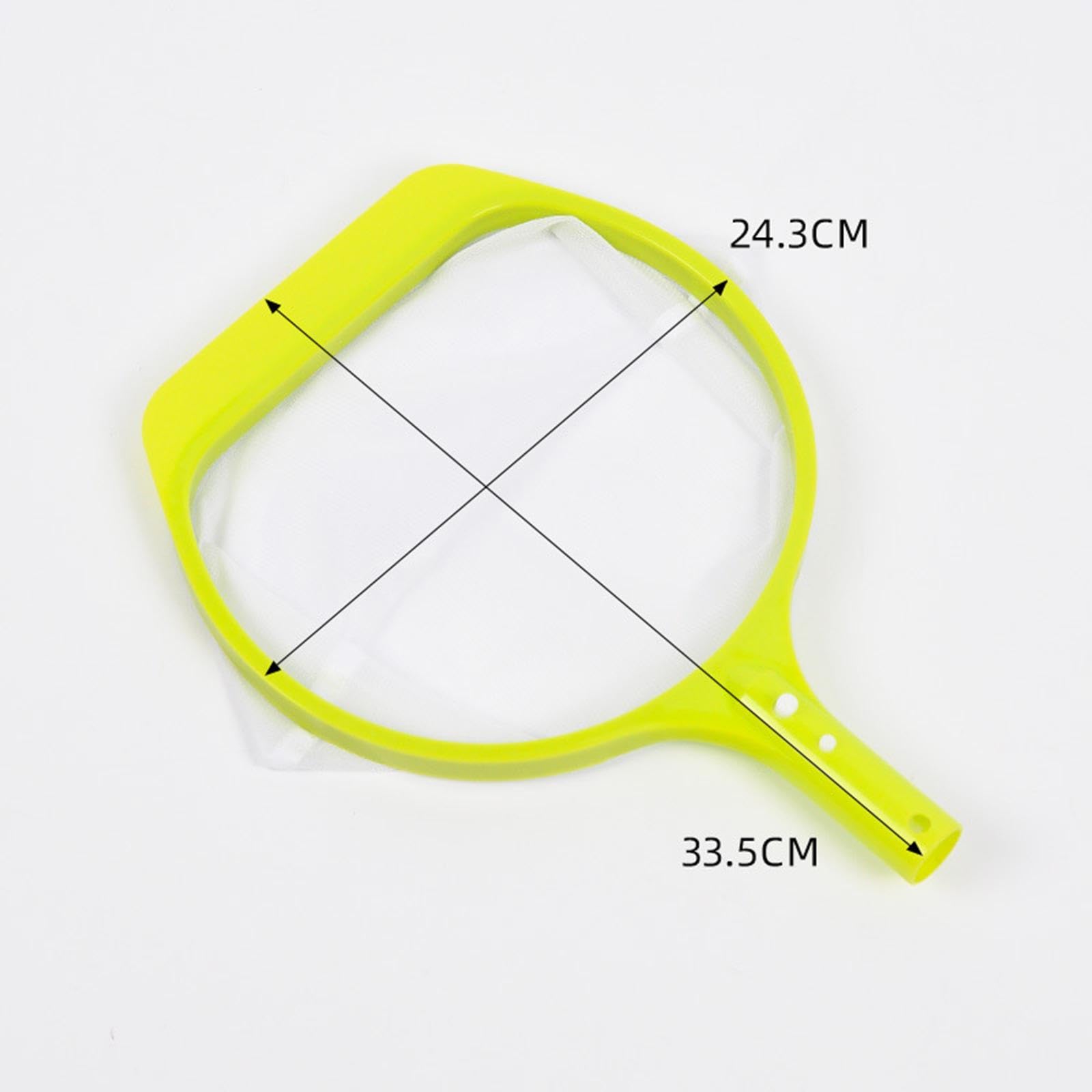 Épuisette de Piscine, Filet de Nettoyage, Raccord Fileté, Râteau à Feuilles pour Piscine, Filet de Ramassage de Feuilles pour Jardin, Pelouse, Vert