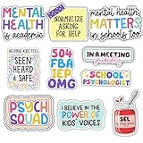 ULTRAVUTT [10pcs-3''] School Psychologist Sticker Pack Counseling Sticker, Gift for School Psych, Laptop Water Bottle Stickers, School Year Gift, SPED Teacher