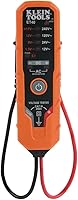 Klein Tools ET40 AC/DC Voltage Tester: 12-240V AC, 1.5-24V DC, LED Indicators, Polarity Check, CAT III 250V, IP41 Durable Design