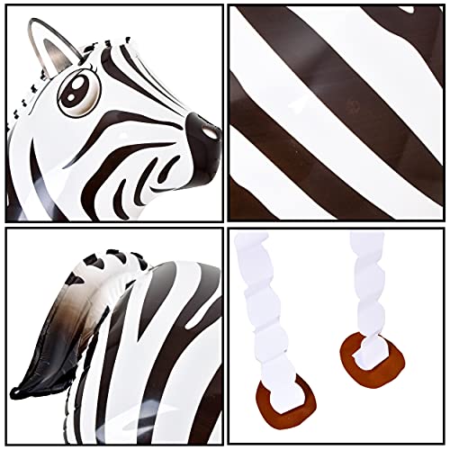 Jungle Safari Animals Balloons 10Pcs Jungle Theme Party Supplies Wild One Birthday Decorations Giant Zoo Safari Animals Foil Balloons Kit For Safari Birthday, Baby Shower Party Decorations #TOP15