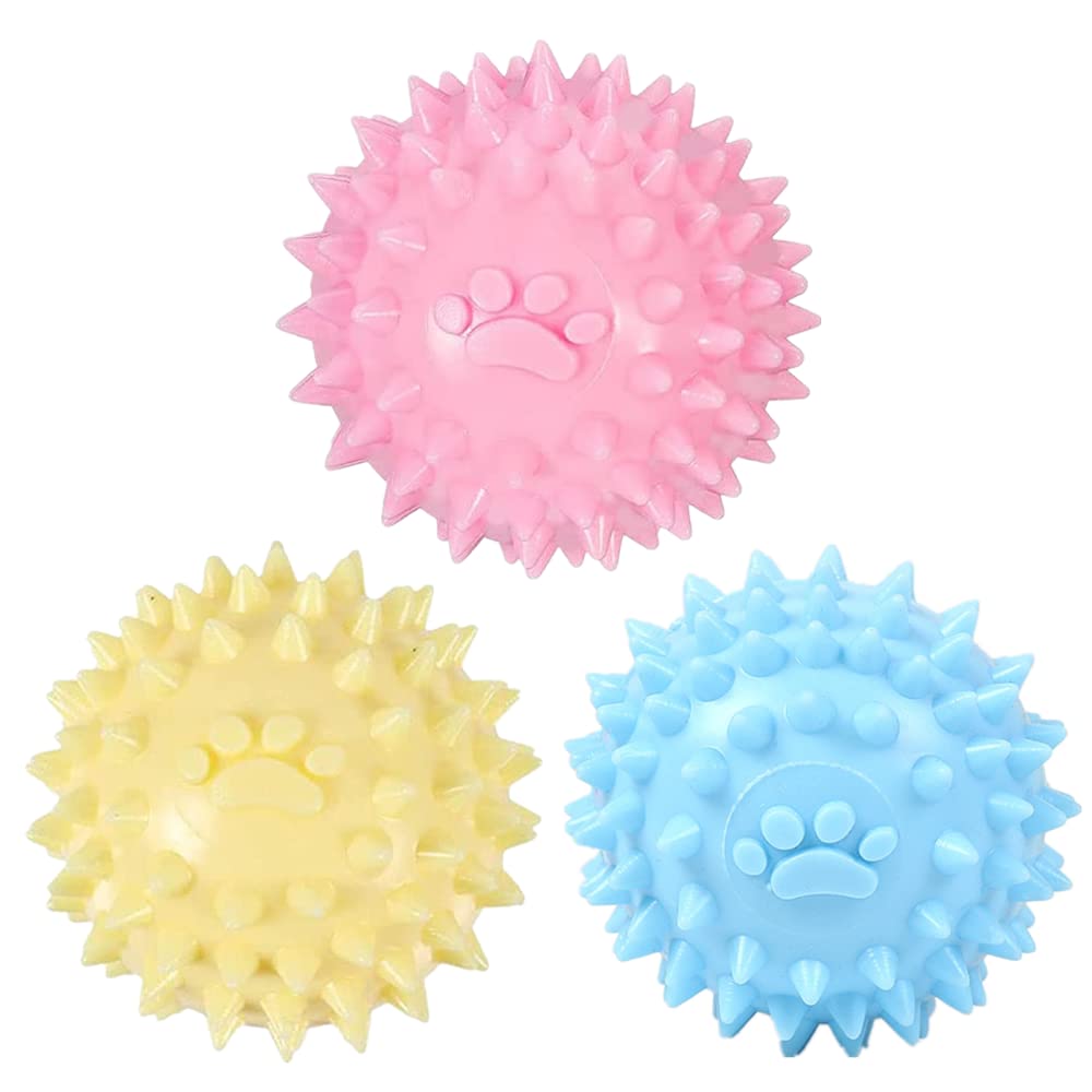 3 bolas de entrenamiento para mascotas, flotantes, juguetes para la piscina, para perros, bolas para masticar, ideal para perros medianos y pequeños, suministros de limpieza de dientes