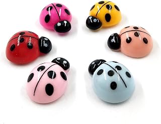 6pc Colorful Resin Ladybugs Fridge Magnets Refrigerator Decoration Magnetic Message Home Decor Kitchen Accessories