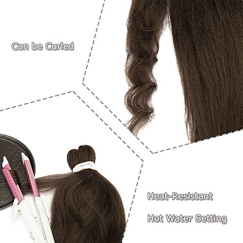 Ombre Braiding Hair Extensions 6 Pcs Easy Braiding Pre Stretched Hair Extension 26inch Synthetic Crochet Box Twist Braid Black&Blue - Image 3
