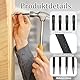 Diffaxy 4-teiliges Körner Werkzeug, Kkörner Metall, rutschsicheres Metallgehäuse, Nagelstempel-Set für Holz, 1/32, 2/32, 3/32, 4/32