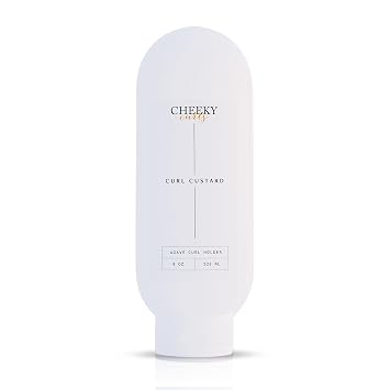 Curl Custard for Curly Hair 8 oz Anti Frizz Curl Defining Custard with Soft Hold & Moisture Hair Styling Products for Wavy & Curly Hair Sulfate Free, Paraben Free