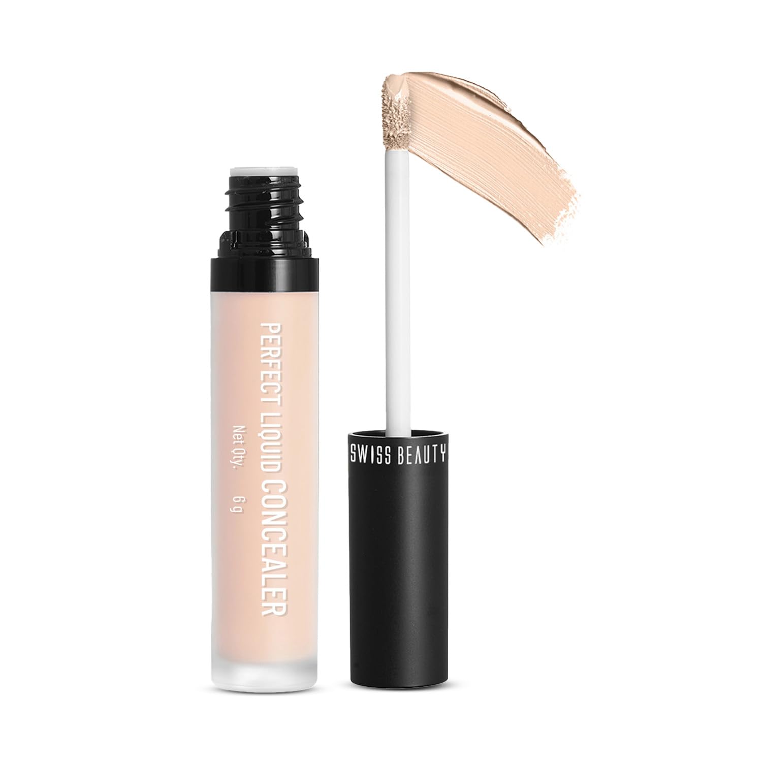 Liquid Light Weight Concealer With Full Coverage |Easily Blendable Concealer For Face Makeup With Matte Finish | Shade- Natural, 6g