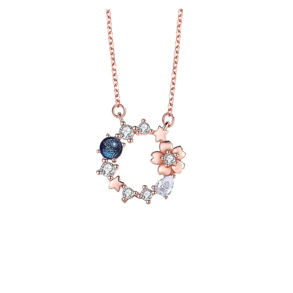 Amazon | [ORIKIN] 桜ネックレス レディース シルバー925 金属