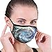 Produktbild shifeiwanglu Unisex Mundmaske,Washable Reusable Mask 6.8 X 4.7 Men's and Women's Dust-Proof Adjustable Earrings Dust-Proof Half Face Mask,Swirl