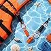 Seenelling Whistle with Lanyard for Safety Boat Whistle Coast Guard Approved Float Boat Marine Camping Hiking Hunting Fishing Survival Rescue Signaling ski Accessories (2 Pcs,Orange and Balck)