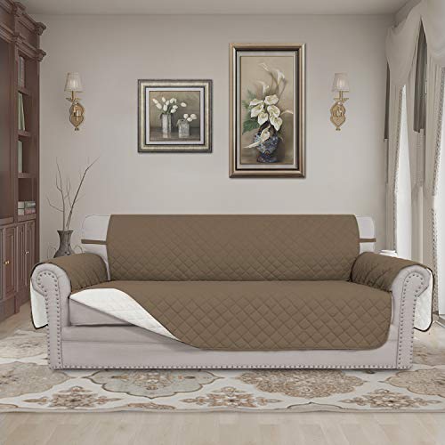 image for Easy-Going Reversible Couch Cover for 3 Cushion Couch Sofa Cover for D