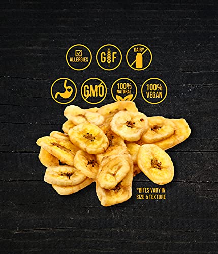 Wholesome Pride Banana Bites Dog Treats, 8 Oz - All Natural Healthy - Vegan, Gluten And Grain-Free Dog Snacks #TOP4