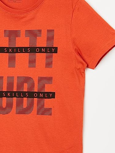Image of Fame Forever by Lifestyle Boys Cotton Regular Fit Solid T Shirt