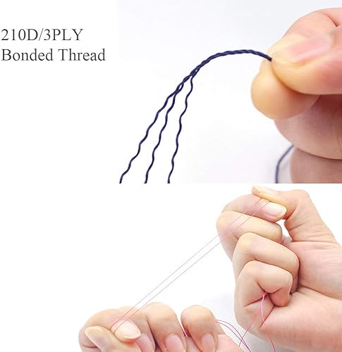 Miniatura 4 de Hilo de poliéster resistente resistente a los rayos UV, hilo de alta resistencia para exteriores #69 T70 tamaño 210D3 capas para tapicería, mercado