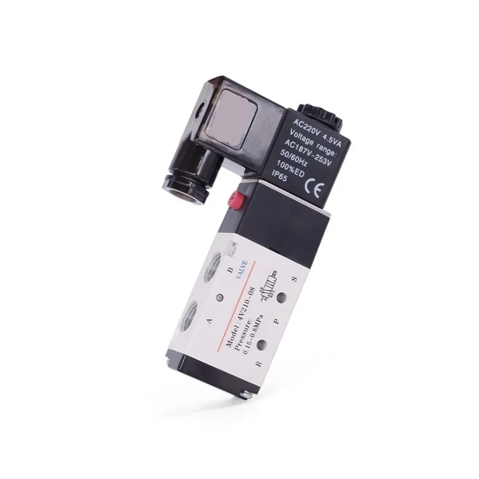 VSPPJYFG 4V210-08 4V310-10 4V410-15 Pneumatic Electric Solenoid Valve Directional Control Magnetic Valve 24V 220V(4v310-10,DC24)