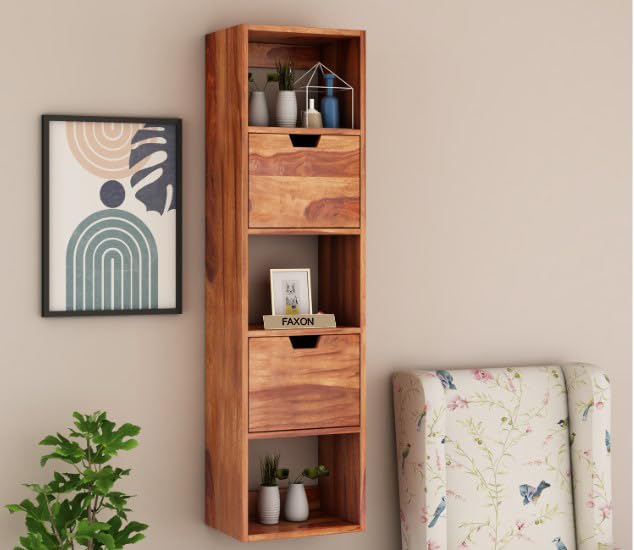 VidaXL Bookshelf Wall Bookcase Storage Standing Shelf Solid Firwood And Steel 47 2