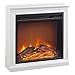 Ameriwood Home Bruxton Simple Fireplace, White