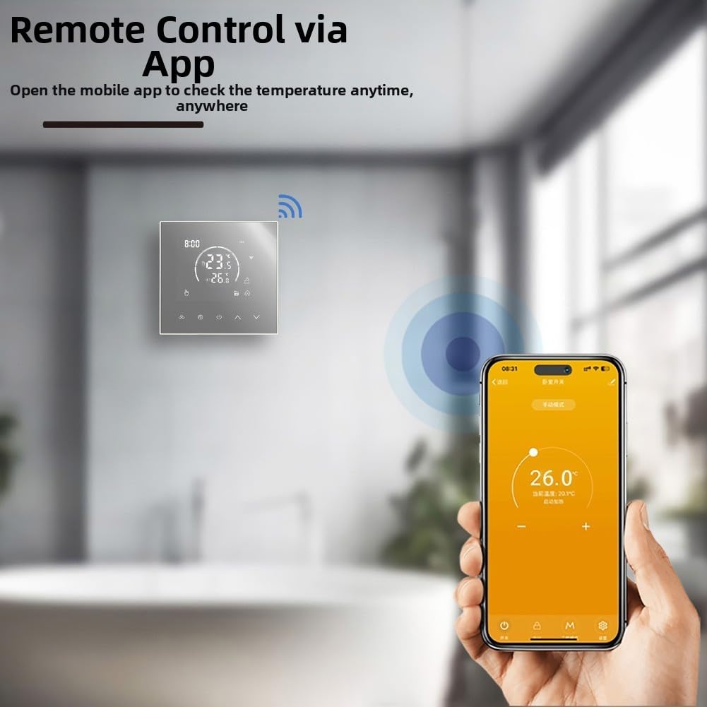 Termostato intelligente Controllo WiFi Blocco Bambino per Tuya App Riscaldamento a Pavimento Elettrico Gas Parete Caldaia Regolatore di Temperatura (caldaia a parete)