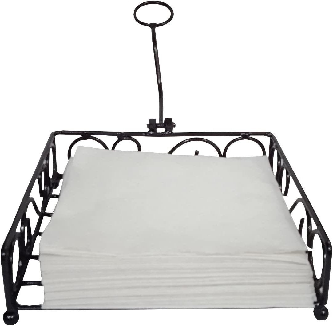 Purpledip Iron Tissue Napkin Holder For Kitchen, Dining, Restaurants Or Bar (12611)