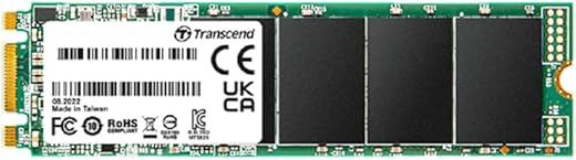 Transcend 250GB M.2 SSD 825S, SATA III 6Gb/s M.2 2280 SSD Read/Write Speed – Up to 500/330 MB/s, Solid State Drive – TS250GMTS825S