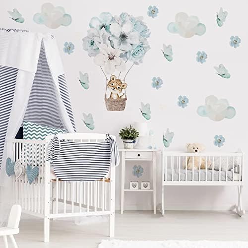 QUCHENG Leopard Wall Decal Stickers Kids Toddler Bedroom Removable Stickers Decor Nursery Playroom Large Vinyl Waterproof Wall Decoration