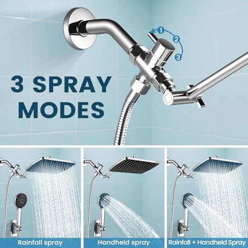 Combo de Regadera de Lluvia con Brazo para Baño miniatura 4