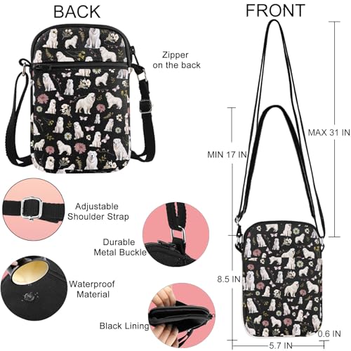 JNIAP Great Pyrenees Crossbody Bag Great Pyrenees Gift Great Pyrenees Mom Gift Great Pyrenees Owner Gift2