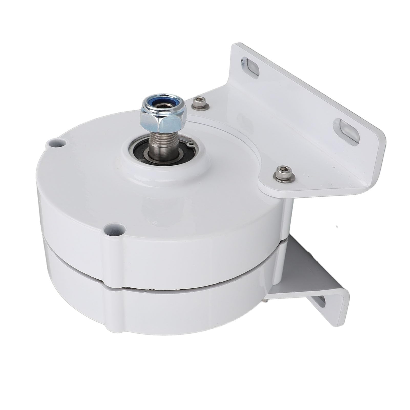 Generatore CA Trifase, Generatore Elettrico a Magneti Permanenti Design Compatto a Doppio Albero Ad Alta Efficienza 12V con Base per Turbine Eoliche Verticali o Orizzontali (200W)