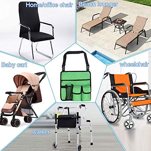 Beach Chair Armrest Bag Outdoor Chairs Hanging Storage Pouch Handy Pocket Chair Organizer Carry Bag Arm Chair Caddy Folding Walker Bag Tote Bag Shoulder Side Bag For Camping Beaching Outdoor Leisure #TOP6