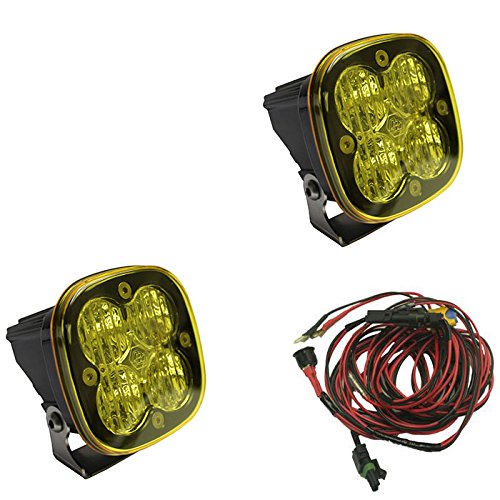 Baja Designs 49-7815 Squadron Pro Amber LED Wide Cornering Light Bar, Pair