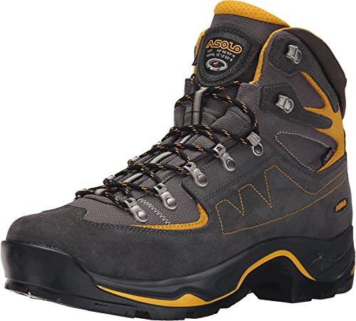 Asolo Men's TPS EQUALON GV EVO Backpacking Boot Graphite/Mineral Yellow 10.5