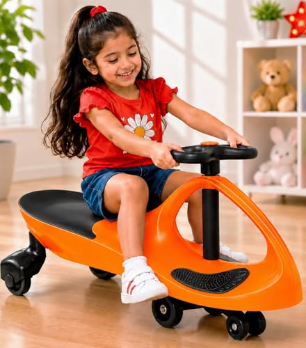Image of Wishmaster Swing Magic Butterfly Panda Car for Kids, Twister Ride on, Non Battery Operated Baby Push Rider Without Music & Light | Self-Balancing Twist Steering | Age 2-8 Years