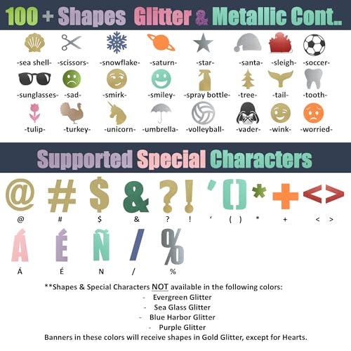 Your Text Here banner - Funny Rude Customize Your Party Banner Signs | Custom Text/Phrase Banner | Make Your Own Banner Sign | StringItBanners (Sea Glass (Aqua) Glitter)