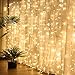 Curtain Lights, Upgrade LED Window Fairy Lights 8 Lighting Modes, Window Icicle Xmas String Lights for Decor