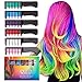 Produktbild Haarkreide für Mädchen, 6 Stück Haarkreide Kamm, Ungiftig Instant Haarfarbe Kamm Temporär Haarkreide für Kinder Gift, Party, Cosplay Karneval Halloween Geburtstag Weihnachten