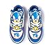 Sonic The Hedgehog Court Sneakers for Youths, Blue+Red, Size 11