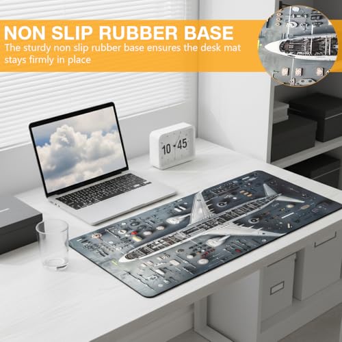 Image of ZORBES Large Mouse Pad 12 inchx32 inch inch Extended Gaming Mousepad Desk Mat Long Computer Keyboard Non-Slip Base Stitched Edges for Home Office Work, Non-Slip Rubber Base Desk Pad