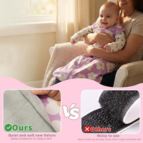 Image of GUNTAIL Newborn Sleep Sack Baby Swaddle,3-Way Adjustable Wearable Blanket,100% Rayon Cotton Swaddling sleeping bag 6-12 Months